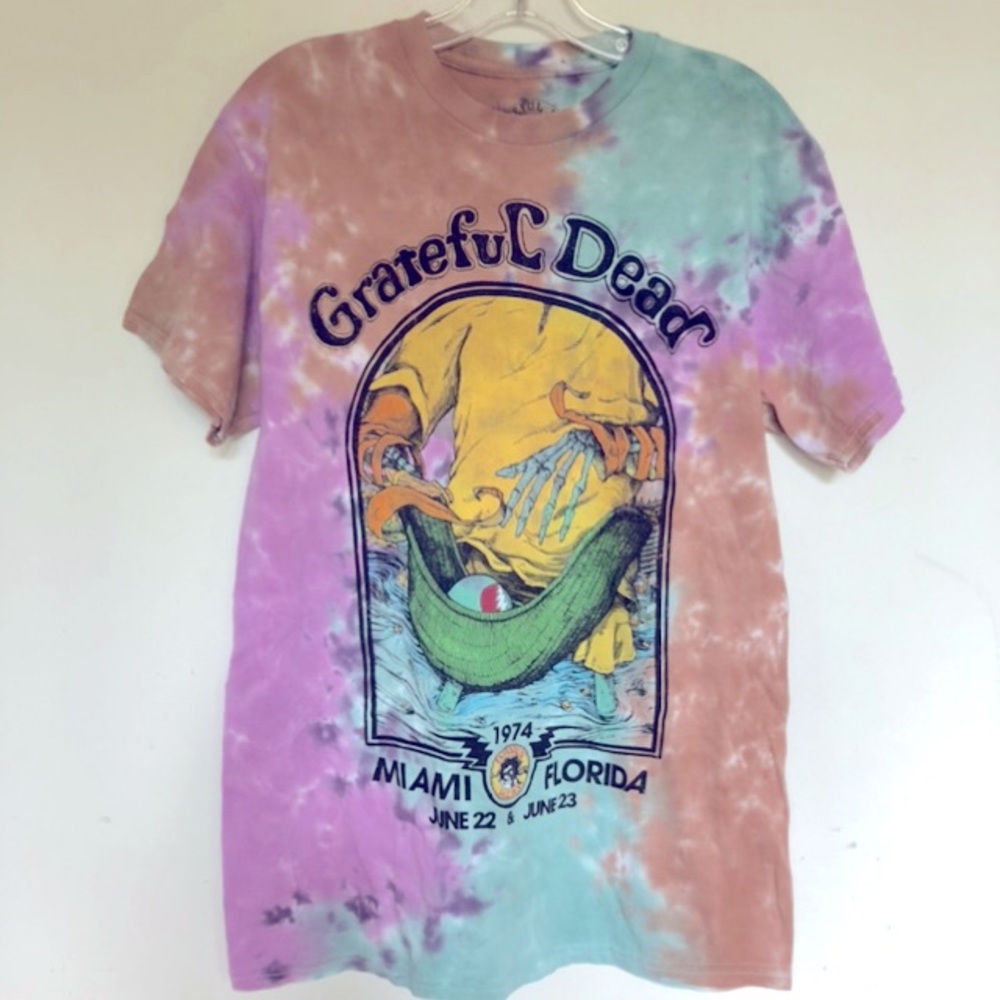 Grateful Dead Miami 1974 Tie Dye Dave’s Picks T shirt